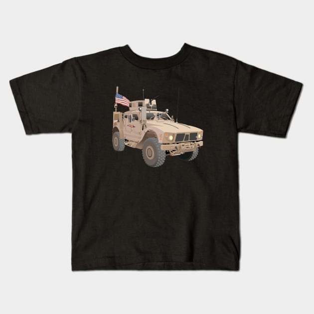 M-ATV MRAP Army Military Truck Kids T-Shirt by NorseTech